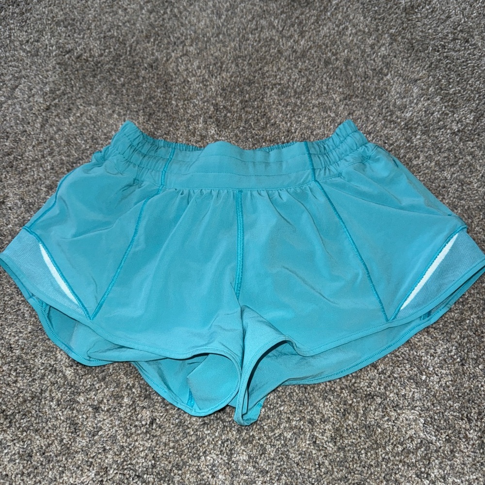 RARE ELECTRIC TURQUOISE HOTTY HOT SIZE 4 2.5 INCH